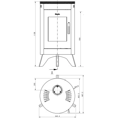 Wamsler Kaminofen City Rot 7 KW EEK: A+ 3 Wamsler Kaminofen City Rot 7 KW EEK: A+ – Bild 3