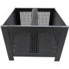 Lienbacher Pelletsbrennkorb Schwarz Beschichtet Eckig