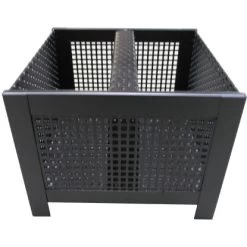 Lienbacher Pelletsbrennkorb Schwarz Beschichtet Eckig