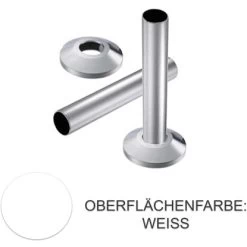 Nordholm Wandrosette Und Überschiebrohr Ø 66 Weiß