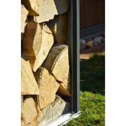 Dobar Kaminholzregal Madera Metall Grau 163 Cm X 83 Cm X 154 Cm -Hausheizung Geschäft 859472 4637 7