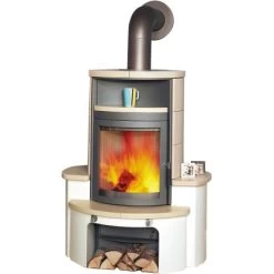 Hark Dauebrand Kaminofen Avenso Creme 7 KW Mit Automatik EEK: A+