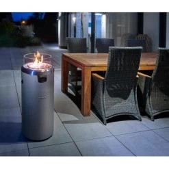 Buschbeck Terassenheizer Loungefeuer Faro Grau 7,5 KW -Hausheizung Geschäft 870668 4224 7