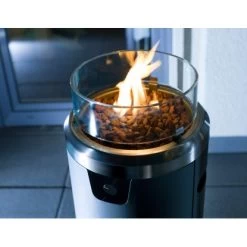 Buschbeck Terassenheizer Loungefeuer Faro Grau 7,5 KW -Hausheizung Geschäft 870668 4224 8