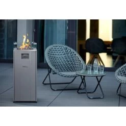 Buschbeck Terassenheizer Loungefeuer Malta Grau 7,5 KW -Hausheizung Geschäft 870675 4224 11