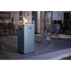 Buschbeck Terassenheizer Loungefeuer Malta Grau 7,5 KW -Hausheizung Geschäft 870675 4224 14