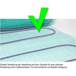 Perobe Elektrische Fußbodentemperierung 230 Volt Heizmatte 10 M² 9 Perobe Elektrische Fußbodentemperierung 230 Volt Heizmatte 10 M² -Hausheizung Geschäft 889930 3434 02