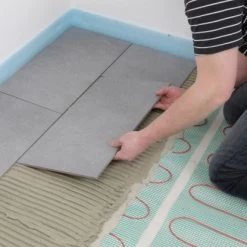 Perobe Elektrische Fußbodentemperierung 230 Volt Heizmatte 7,5 M² -Hausheizung Geschäft 889933 3434 05