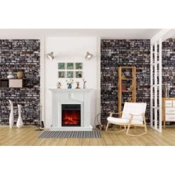 El Fuego Elektrokamin Malmö Weiß 900/1800 W Regelbar 18 El Fuego Elektrokamin Malmö Weiß 900/1800 W Regelbar -Hausheizung Geschäft 8 2240 AY0630 Milieufoto 1