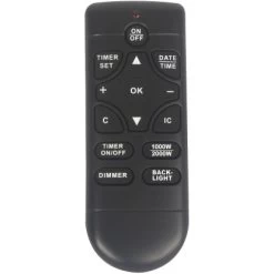 El Fuego Elektrokamin Davos (Zürich 2.0) Schwarz LED-Beleuchtung Dimmbar 2 KW -Hausheizung Geschäft 8 2240 AY6191 Detailfoto 5