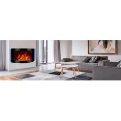 El Fuego Elektrokamin Davos (Zürich 2.0) Schwarz LED-Beleuchtung Dimmbar 2 KW -Hausheizung Geschäft 8 2240 AY6191 Milieufoto 2