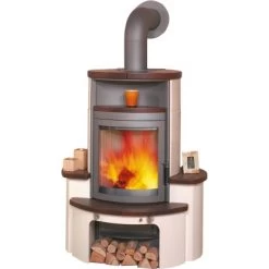 Hark Dauebrand Kaminofen Avenso Jolabraun-Stone 7 KW Mit Automatik EEK: A+