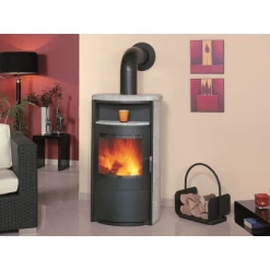 Hark Dauerbrand-Kaminofen Taifun Schwarz Naturstein Grau 8 KW Automatik EEK: A+ -Hausheizung Geschäft 9185463 picture 2