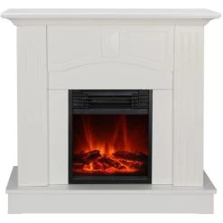 El Fuego Elektrokamin Malmö Weiß 900/1800 W Regelbar