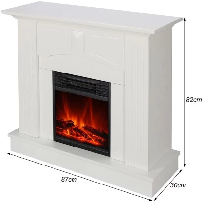 El Fuego Elektrokamin Malmö Weiß 900/1800 W Regelbar 2 El Fuego Elektrokamin Malmö Weiß 900/1800 W Regelbar – Bild 2