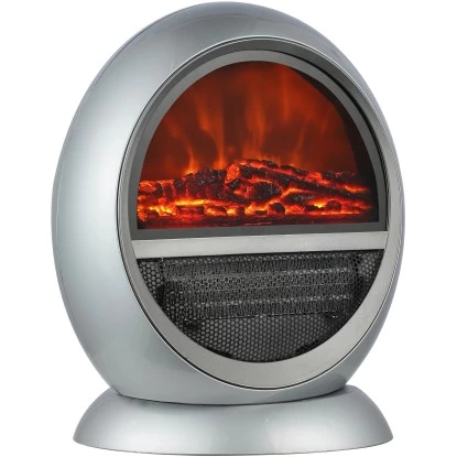 El Fuego Elektrokamin Frankfurt Silber 750/1500 W Regelbar 2 El Fuego Elektrokamin Frankfurt Silber 750/1500 W Regelbar – Bild 2