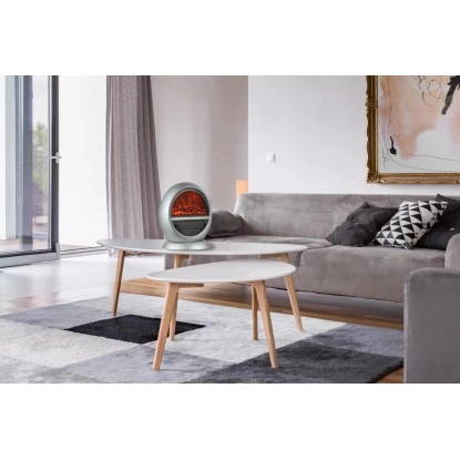 El Fuego Elektrokamin Frankfurt Silber 750/1500 W Regelbar 8 El Fuego Elektrokamin Frankfurt Silber 750/1500 W Regelbar – Bild 8