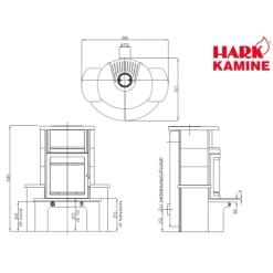 Hark Dauebrand Kaminofen Avenso Jolabraun-Stone 7 KW Mit Automatik EEK: A+ 7 Hark Dauebrand Kaminofen Avenso Jolabraun-Stone 7 KW Mit Automatik EEK: A+ -Hausheizung Geschäft 9413980 picture 3 2