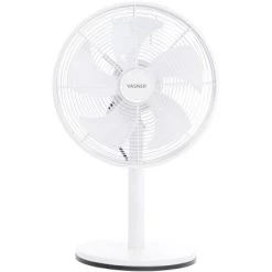 Vasner Tischventilator Ventury T Metall Mit 3 Windstufen Weiß