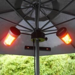 Vasner Schirm-Heizstrahler Umbrella X30 3 Stk. Für Stangen-Ø 40 - 80 Mm Schwarz -Hausheizung Geschäft 955429 4832 3