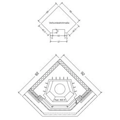 Hark Kaminofen-Bausatz Vermont Marmorverkleidung Beige 8 KW EEK: A+ -Hausheizung Geschäft 9609710 VM02