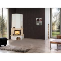 Hark Kaminofen-Bausatz Vermont Marmorverkleidung Beige 8 KW EEK: A+ -Hausheizung Geschäft 960971 1921 2