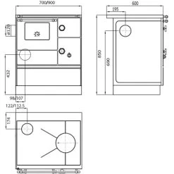 Westminster Küchenherd K 176 F/A Weiß Anschluss Links 5 KW EEK: A -Hausheizung Geschäft 9615360 4432 9