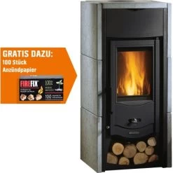 La Nordica Kaminofen Asia Naturstein 6 KW EEK: A+ Gratis Anzündpapier