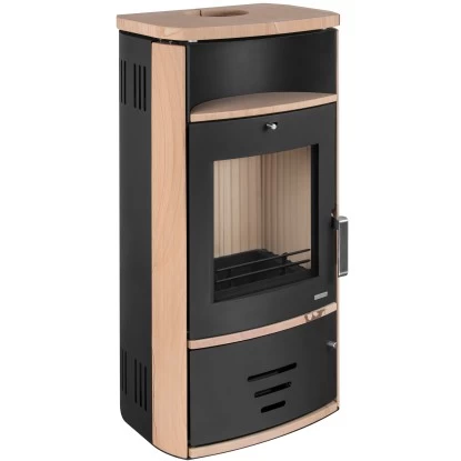 Kaminofen Modena 2.0 Sandstein Schwarz 6 KW Mit Automatik EEK:A 1 Kaminofen Modena 2.0 Sandstein Schwarz 6 KW Mit Automatik EEK:A