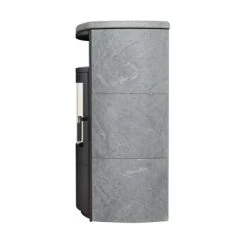 Hark Dauerbrand-Kaminofen Taifun Schwarz Naturstein Grau 8 KW Automatik EEK: A+ -Hausheizung Geschäft aifun Naturstein Ansicht 2