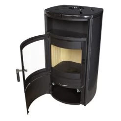 Hark Dauerbrand-Kaminofen Taifun Meteorschwarz Kacheln 8 KW Automatik EEK: A+ -Hausheizung Geschäft eteor schwarz Detailbild 1