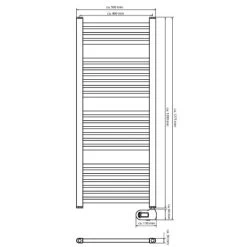 Eisl Badheizkörper Mit Digitalem Heizstab 500 X 1200 Mm 500W 9 Eisl Badheizkörper Mit Digitalem Heizstab 500 X 1200 Mm 500W -Hausheizung Geschäft igitalemheizstab Zeichnung