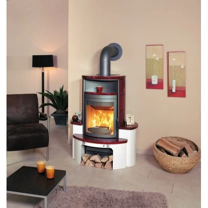 Hark Dauerbrand Kaminofen Avenso ECOplus Bordeauxrot 6 KW Mit Automatik EEK: A+ 1 Hark Dauerbrand Kaminofen Avenso ECOplus Bordeauxrot 6 KW Mit Automatik EEK: A+