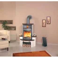 Hark Dauerbrand Kaminofen Avenso ECOplus Jolabraun 6 KW Mit Automatik EEK: A+